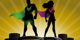 VeraCash and VeraOne superheroes