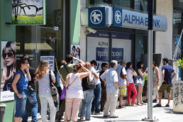Bank Run Athènes Grece