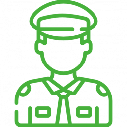 policier icone verte