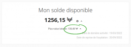 Plus value latente sur un compte VeraCash pour lutter contre l'inflation