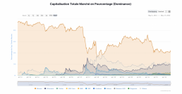 graphique de la capitalisation des cryptomonnaies