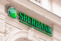 façade de la banque russe sber qui tokenise de l'or