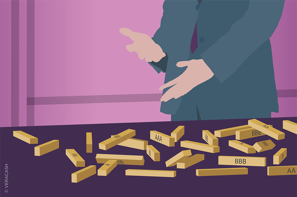 Jenga effondré - The Big Short - illustration VeraCash