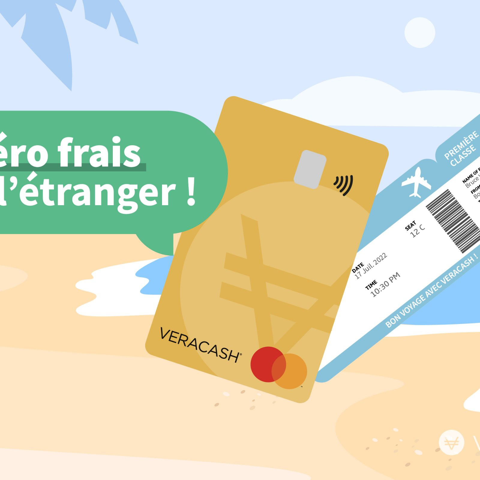 frais bancaires étranger avec veracash