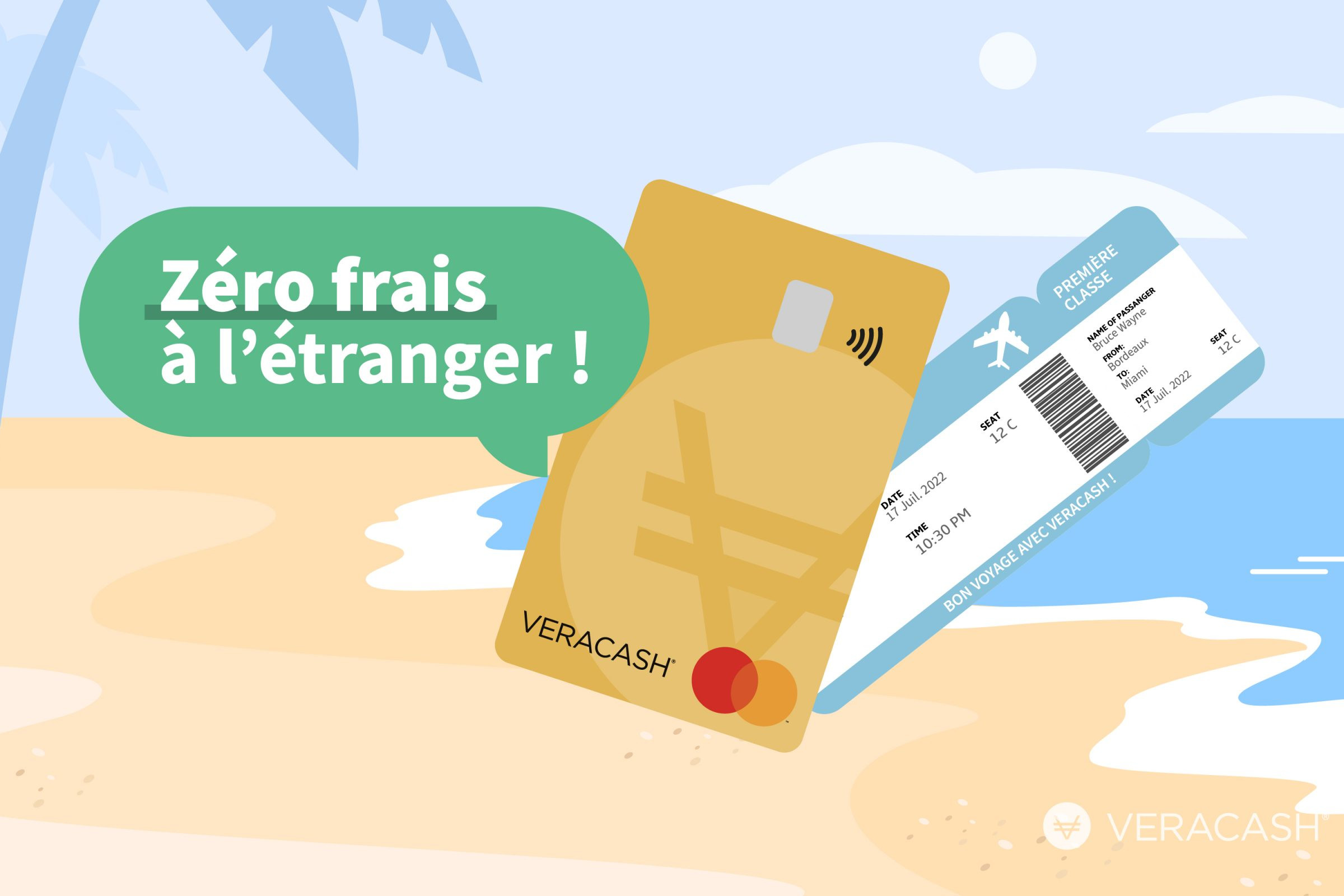 frais bancaires étranger avec veracash