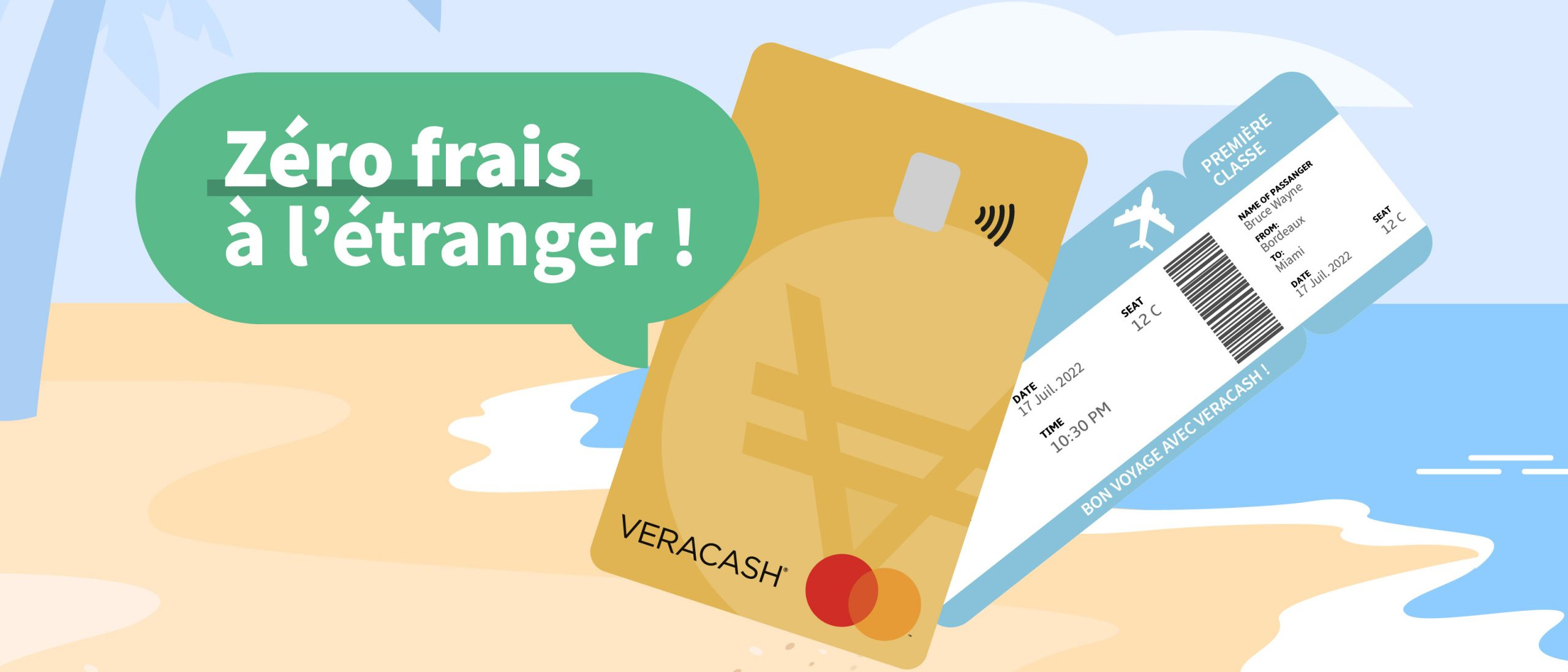 frais bancaires étranger avec veracash