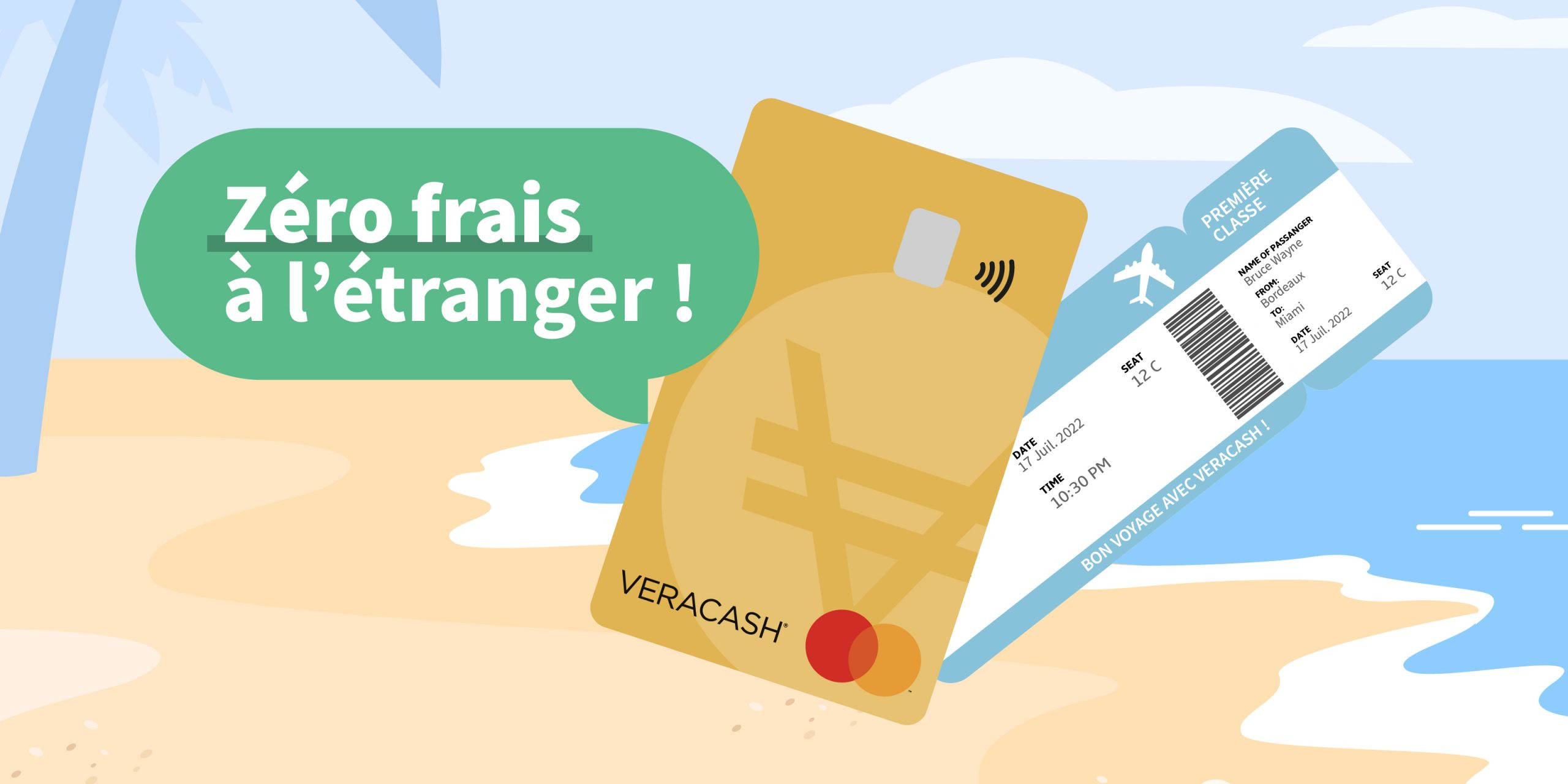 frais bancaires étranger avec veracash