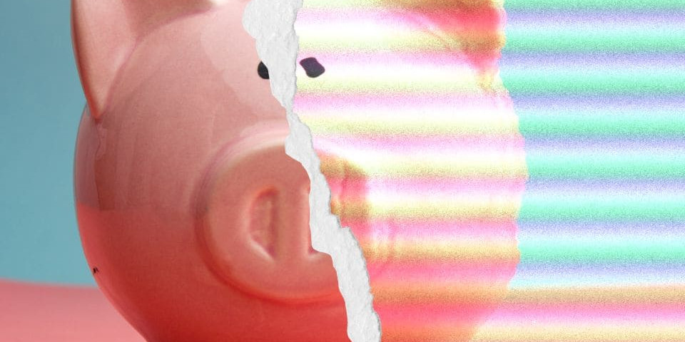 cochon tirelire, symbole du paradoxe de l'épargne