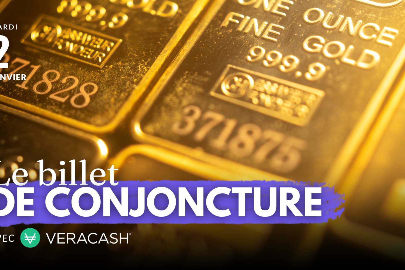 Billet de conjoncture du 2 janvier 2024 : cours de l'or