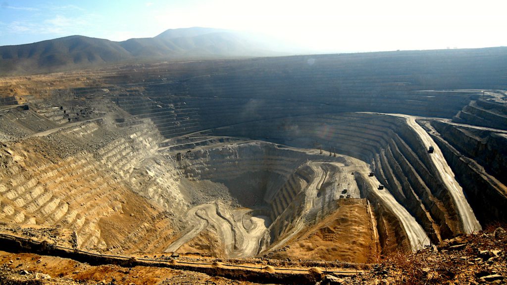 Photo d'une mine d'argent à ciel ouvert au Mexique