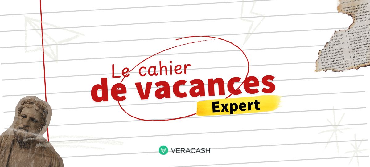 Header du cahier de vacances de Veracash version expert