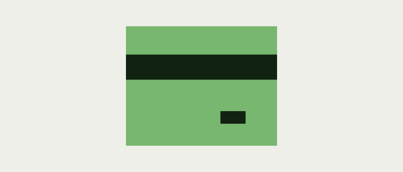 Illustration d'un pictogramme de carte bancaire