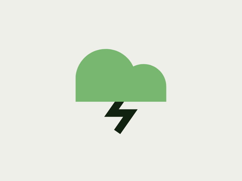 Illustration d'un pictogramme qui représente un nuage avec un orage