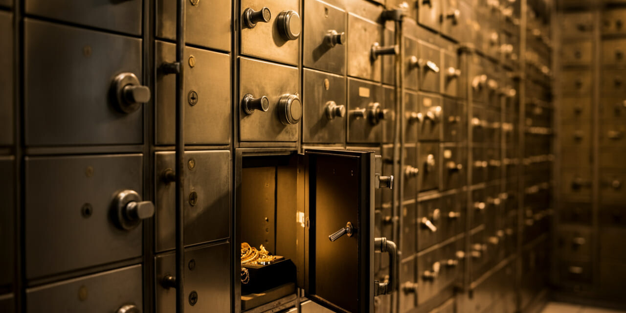 Visual of a bank vault