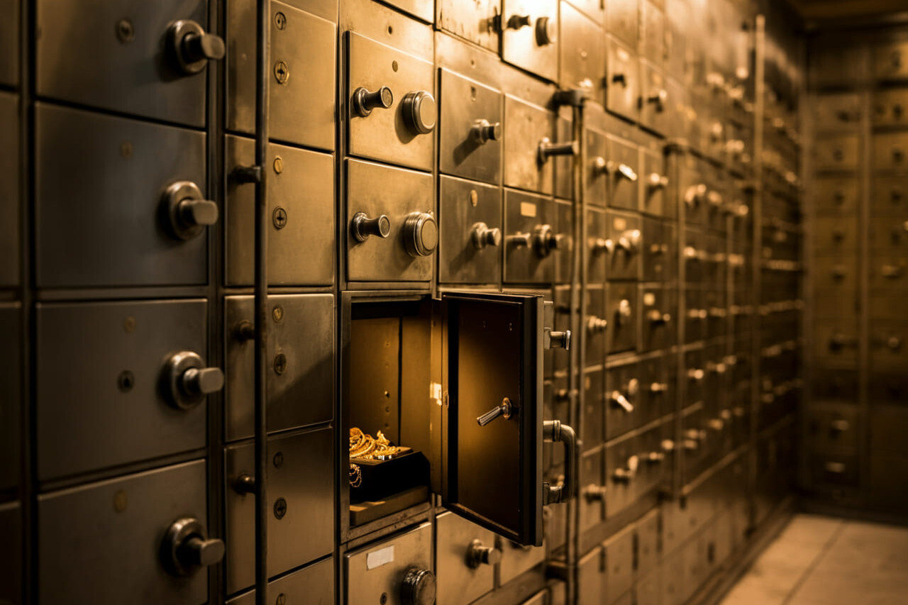 Visual of a bank vault