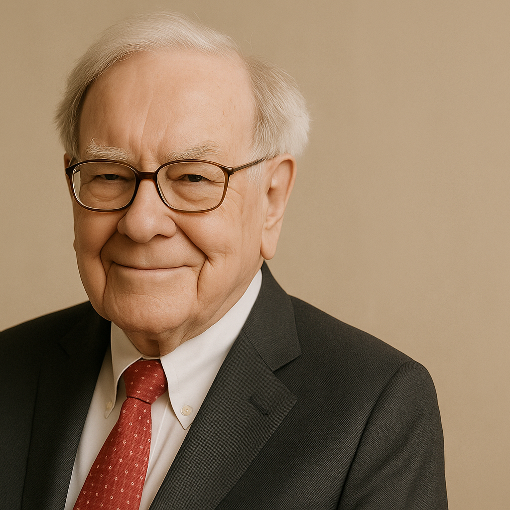 Portrait de Warren Buffet généré par IA en mai 2025