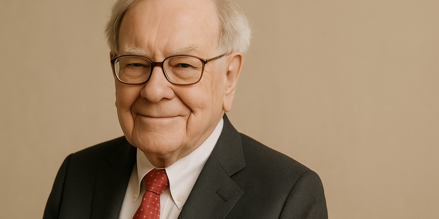 Portrait de Warren Buffet généré par IA en mai 2025