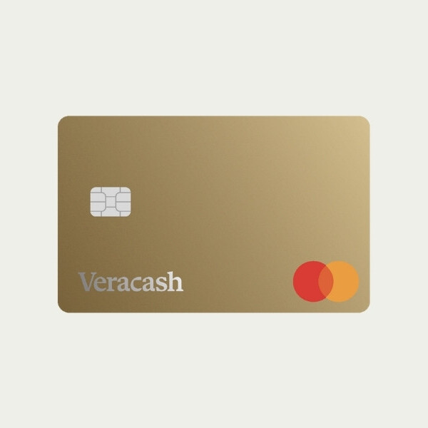 Recto de la carte de débit Mastercard proposée par Veracash