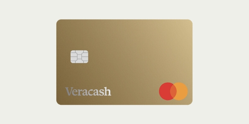 Recto de la carte de débit Mastercard proposée par Veracash
