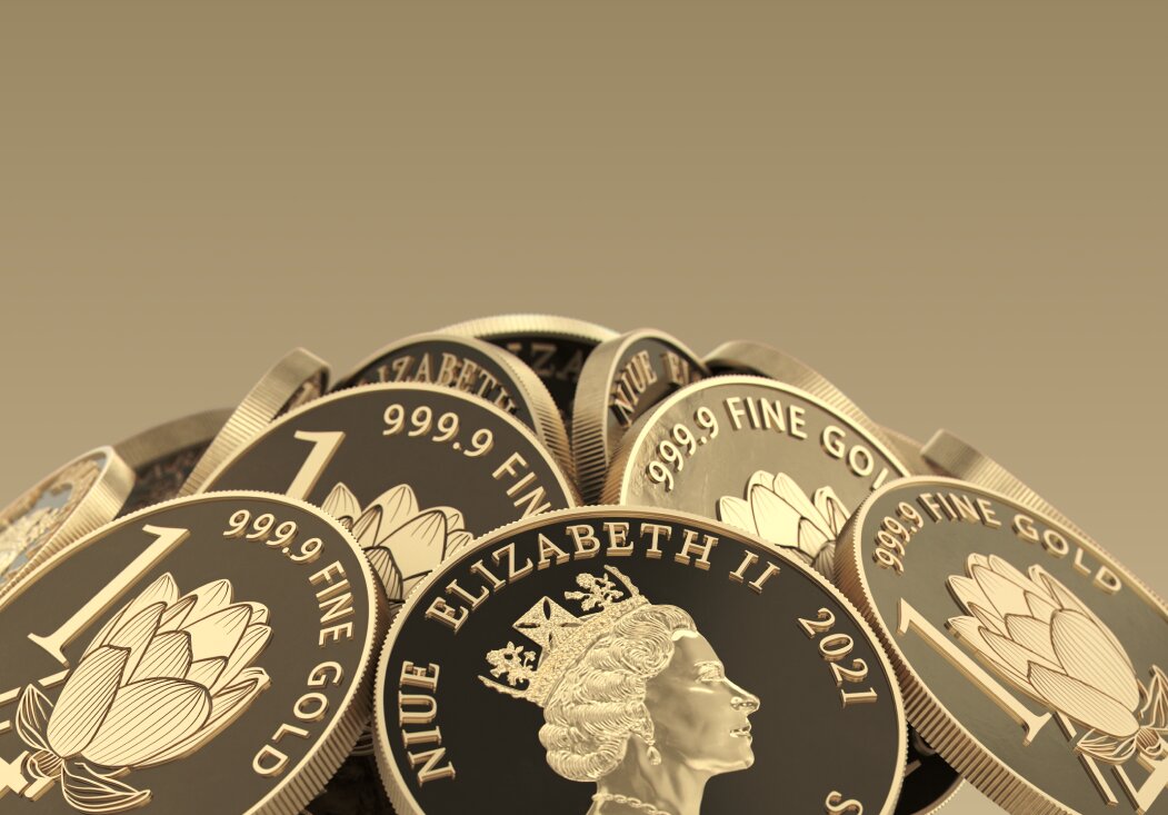 Pièce d'une demi once en or Vera Valor