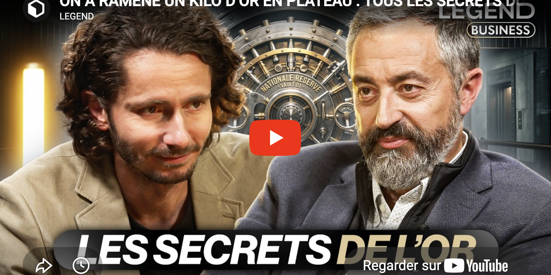 Miniature Youtube de l'interview de Jean-François FAURE, fondateur de Veracash, sur la chaîne LEGEND par Guillaume Pley