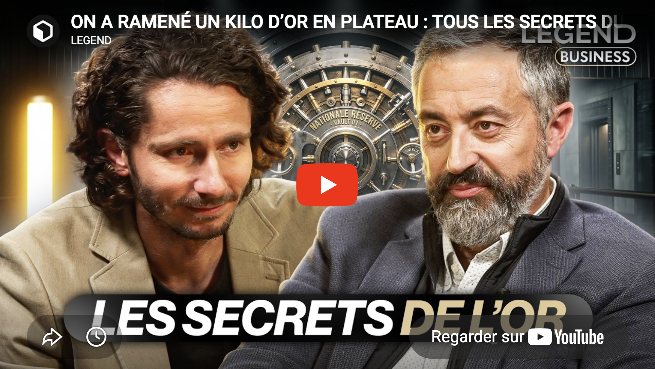 Miniature Youtube de l'interview de Jean-François FAURE, fondateur de Veracash, sur la chaîne LEGEND par Guillaume Pley