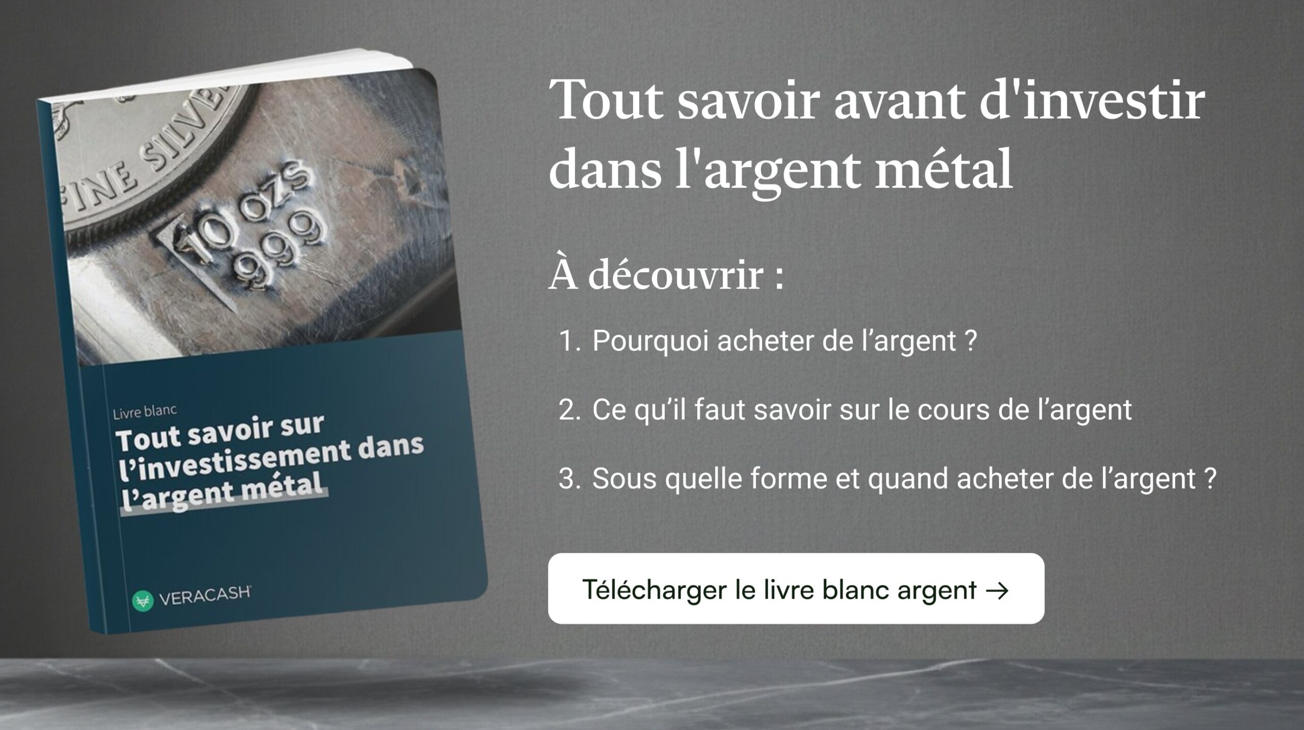 Livre blanc argent - Tout savoir sur l'investissement dans l'argent métal - Télécharger le livre blanc