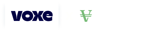 Logo d'un partenariat en or entre Voxe et Veracash